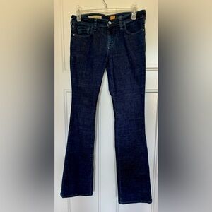 ANTHROPOLOGIE Pilcro and the Letterpress dark wash, boot cut jeans